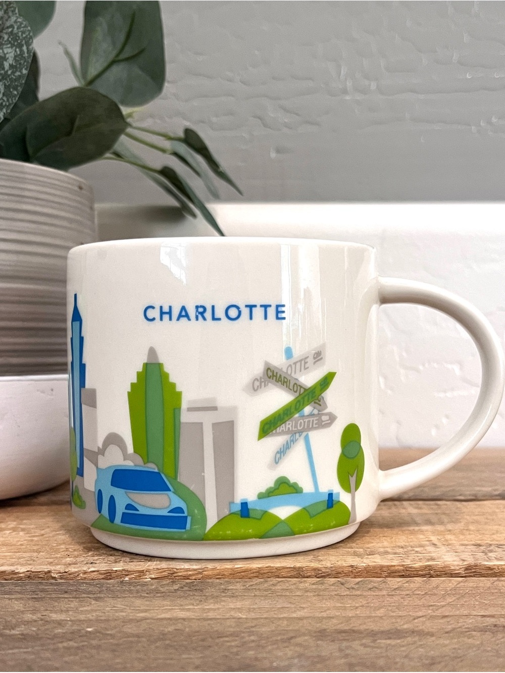 Starbucks ‘You Are Here’ Series Charlotte NC Coffee Mug 2014 14oz